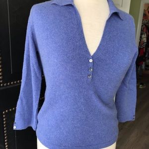 Blue cashmere sweater